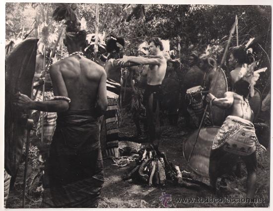 Cine: F7778 LEX BARKER TARZAN FURIA SALVAJE FOTO B/N ORIGINAL ESPA&Ntilde;OLA
