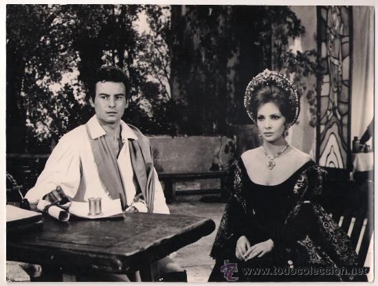 Cine: F7800 GINA LOLLOBRIGIDA HORST BUCHHOLZ CERVANTES FOTO B/N ORIGINAL ESPA&Ntilde;OLA