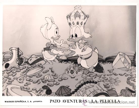 Cine: F7872 PATOAVENTURAS WALT DISNEY FOTO B/N ORIGINAL ESPA&Ntilde;OLA