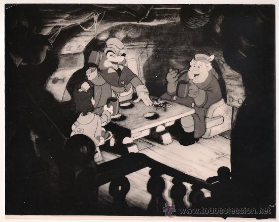 Cine: F7888 PINOCHO WALT DISNEY FOTO B/N ORIGINAL ESPA&Ntilde;OLA