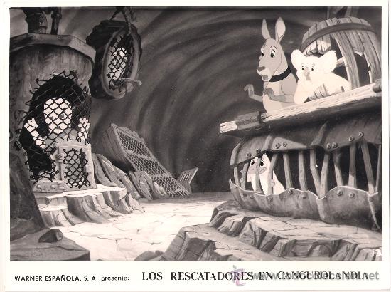 Kino: F7910 LOS RESCATADORES EN CANGUROLANDIA WALT DISNEY FOTO B/N ORIGINAL ESPA&Ntilde;OLA