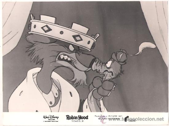Cine: F7919 ROBIN HOOD WALT DISNEY FOTO B/N ORIGINAL ESPA&Ntilde;OLA