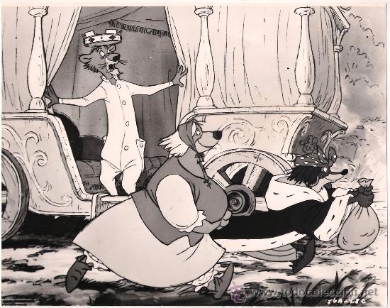 Cine: F7916 ROBIN HOOD WALT DISNEY FOTO B/N ORIGINAL ESPA&Ntilde;OLA