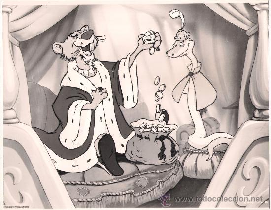 Cine: F7917 ROBIN HOOD WALT DISNEY FOTO B/N ORIGINAL ESPA&Ntilde;OLA