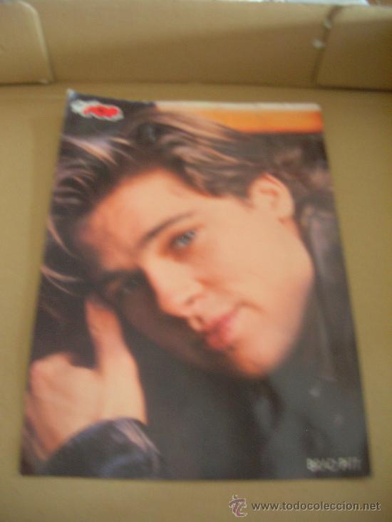 Cine: Super pop. Foto de Brad Pitt. Cartulina 20,5 x 28,5 cm..