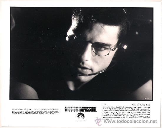 Cinema: F8194 TOM CRUISE MISION IMPOSIBLE FOTO B/N ORIGINAL AMERICANA