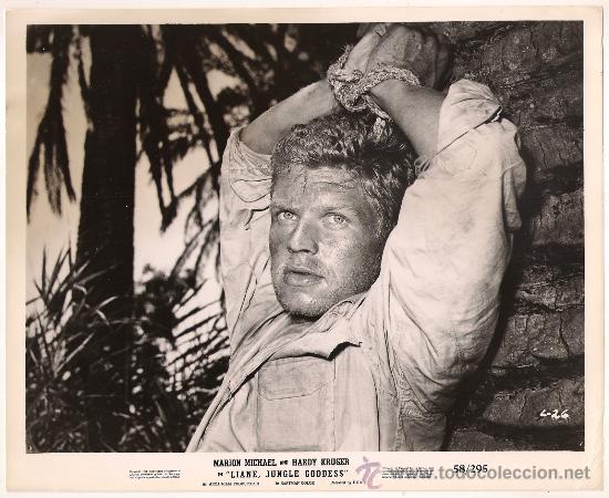 Cine: F8236 HARDY KRUGER LIANE JUNGLE GODDESS FOTO B/N ORIGINAL AMERICANA
