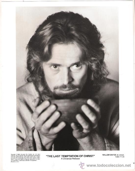 Cine: F8250 WILLEM DAFOE LA ULTIMA TENTACION DE CRISTO FOTO B/N ORIGINAL AMERICANA