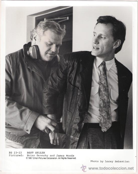 Cine: F8258 JAMES WOODS BRIAN DENNEHY BEST SELLER FOTO B/N ORIGINAL AMERICANA