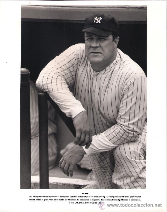 Kino: F8262 JOHN GOODMAN THE BABE BEISBOL FOTO B/N ORIGINAL AMERICANA
