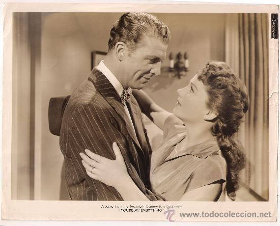 Cine: F28614D ANNE BAXTER DAN DAILEY YOU'RE MY EVERYTHING FOTO B/N ORIGINAL AMERICANA