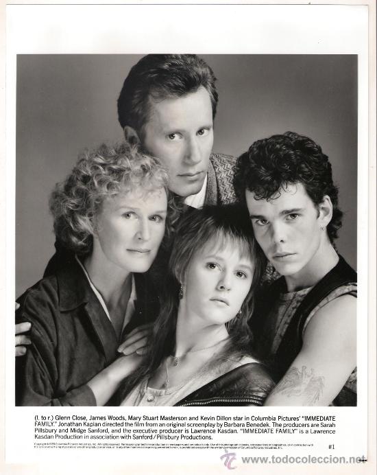 Cinema: F8374 GLENN CLOSE JAMES WOODS KEVIN DILLON MARY STUART MASTERSON FOTO B/N ORIG AMERICANA