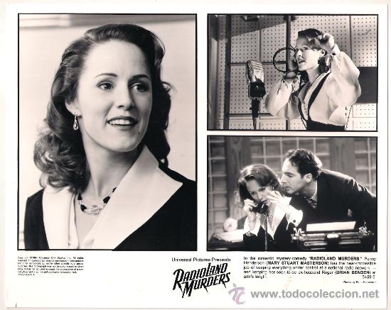 Cinema: F8375 MARY STUART MASTERSON ASESINATOS EN LA RADIO FOTO B/N ORIGINAL AMERICANA