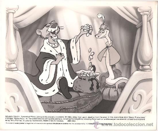 Cine: F8407 ROBIN HOOD WALT DISNEY FOTO B/N ORIGINAL AMERICANA