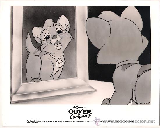 Cinema: F8411 OLIVER Y SU PANDILLA WALT DISNEY FOTO B/N ORIGINAL AMERICANA