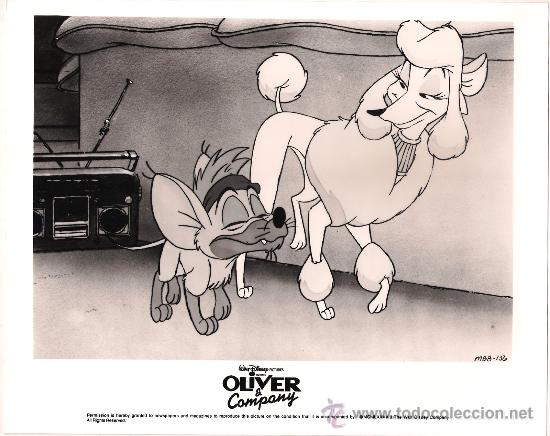 Cin&eacute;ma: F8413 OLIVER Y SU PANDILLA WALT DISNEY FOTO B/N ORIGINAL AMERICANA