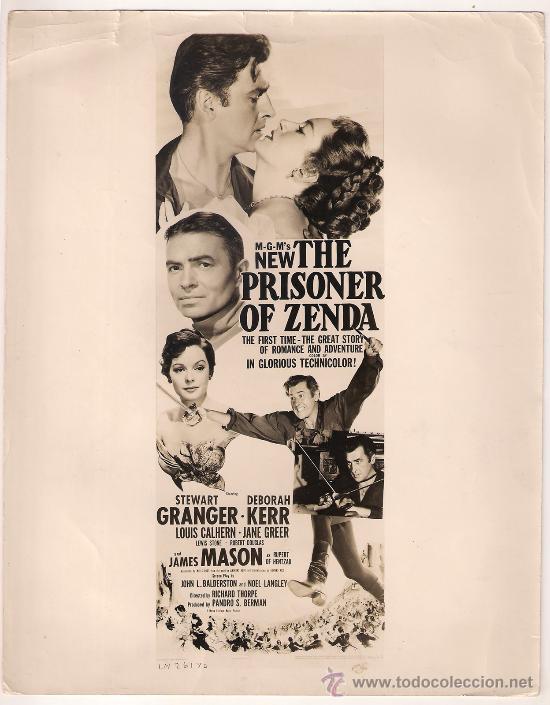 Cinema: F8455 EL PRISIONERO DE ZENDA STEWART GRANGER DEBORAH KERR FOTO B/N ORIGINAL AMERICANA