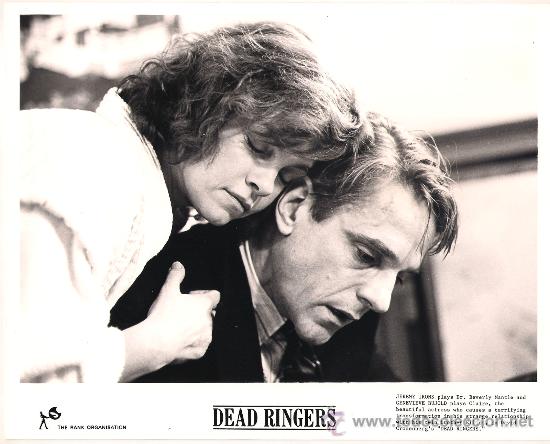 Cinema: F8451 JEREMY IRONS GENEVIEVE BUJOLD INSEPARBLES FOTO B/N ORIGINAL INGLESA
