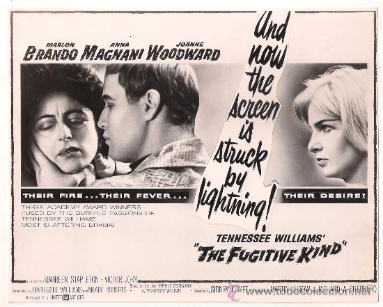 Cine: F8474 PIEL DE SERPIENTE MARLON BRANDO ANNA MAGNANI JOANNE WOODWARD FOTO B/N ORIGINAL AMERICANA