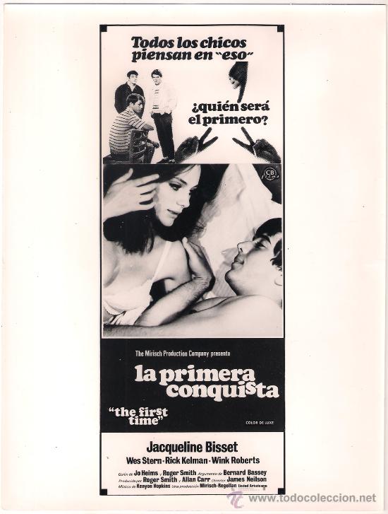 Cinema: F8490 LA PRIMERA CONQUISTA JACQUELINE BISSET FOTO B/N ORIGINAL ESPA&Ntilde;OLA