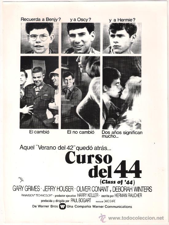 Kino: F8503 CURSO DEL 44 GARY GRIMES JERRY HOUSER FOTO B/N ORIGINAL ESPA&Ntilde;OLA