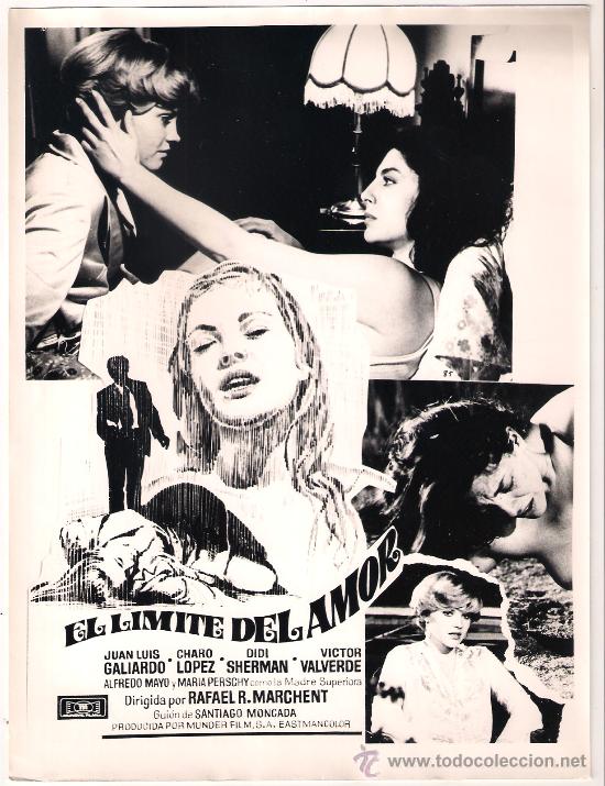 Kino: F8510 EL LIMITE DEL AMOR CHARO LOPEZ JUAN LUIS GALIARDO FOTO B/N ORIGINAL ESPA&Ntilde;OLA
