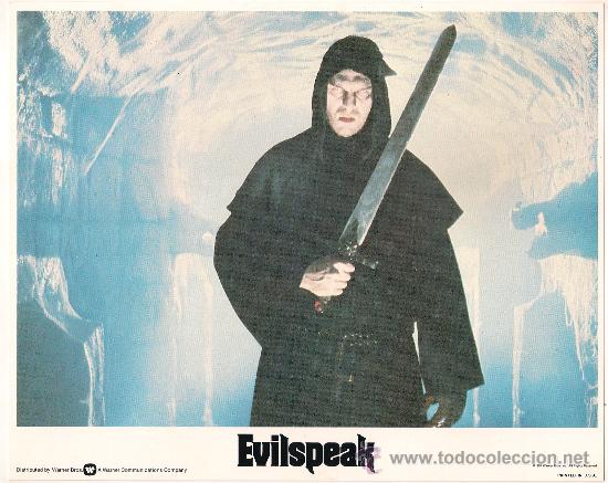 Cinema: FCJ 10190 EVILSPEAK CLINT HOWARD TERROR FOTOCROMO ORIGINAL AMERICANO