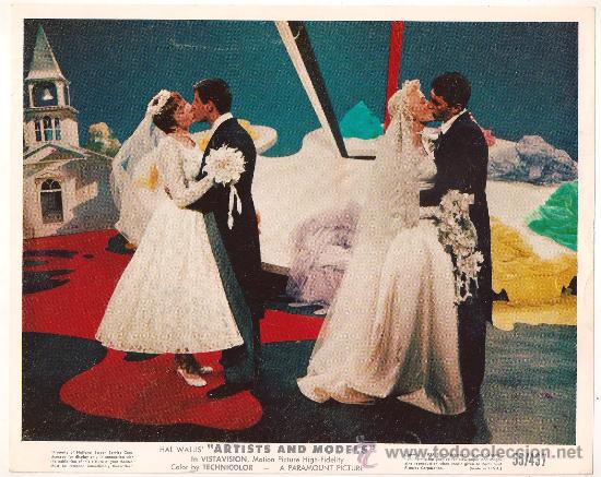 Cinema: FCJ 13619D ARTISTS AND MODELS DEAN MARTIN JERRY LEWIS FOTOCROMO ORIGINAL AMERICANO