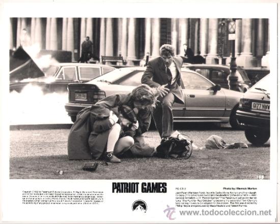 Cinema: F8550 HARRISON FORD ANNE ARCHER JUEGO DE PATRIOTAS FOTO B/N ORIGINAL AMERICANA