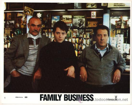 Cinema: FCJ 10325 NEGOCIOS DE FAMILIA SEAN CONNERY DUSTIN HOFFMAN BRODERICK FOTOCROMO ORIGINAL AMERICANO