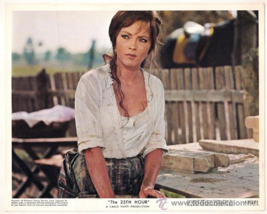 Kino: FCJ 10328 LA HORA 25 VIRNA LISI FOTOCROMO ORIGINAL AMERICANO