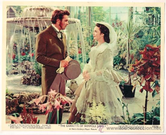 Cinema: FCJ 14132D LAS VIRGENES DE WIMPOLE STREET JENNIFER JONES BILL TRAVERS FOTOCROMO ORIGINAL INGLES