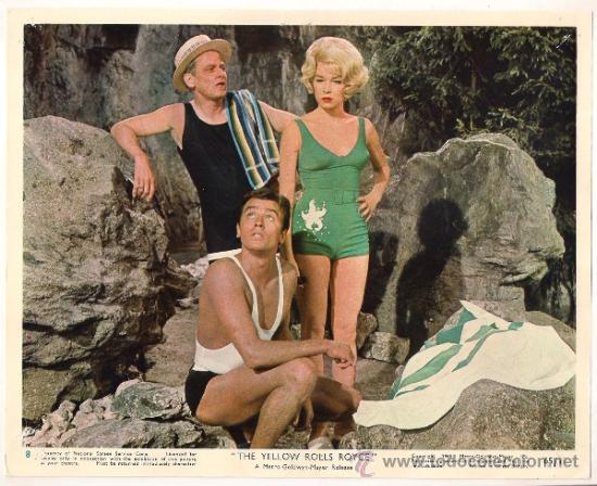 Cinema: FCJ 10373 EL ROLLS ROYCE AMARILLO SHIRLEY MACLAINE ALAIN DELON FOTOCROMO ORIGINAL INGLES