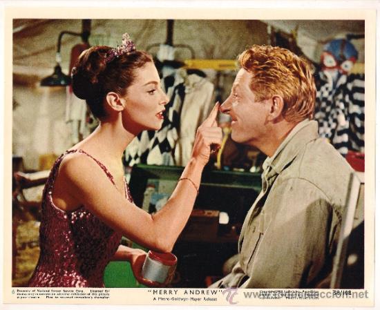 Cinema: FCJ 13666d LOCO POR EL CIRCO DANNY KAYE PIER ANGELI FOTOCROMO ORIGINAL INGLES