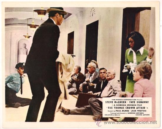 Kino: FCJ 14138D EL CASO DE THOMAS CROWN STEVE MCQUEEN FOTOCROMO ORIGINAL INGLES
