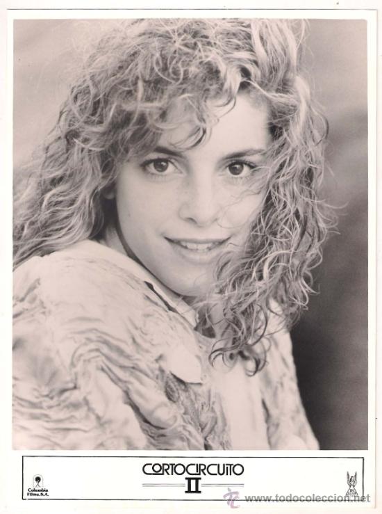 Cine: FCJ 10659 CYNTHIA GIBB CORTOCIRCUITO 2 FOTO B/N ORIGINAL ESPA&Ntilde;OLA