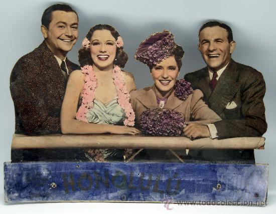 Kino: Cartelera troquelada Honolul&uacute; Eleanor Powell Robert Young Dir Edward Buzzell 1939