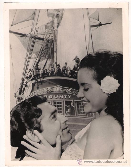 Cinema: F16932D CLARK GABLE REBELION A BORDO FOTO ORIGINAL B/N ESPA&Ntilde;OLA