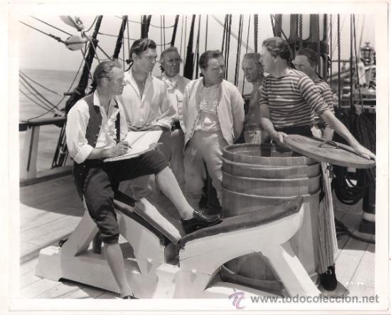 Cinema: F15757D CLARK GABLE CHARLES LAUGHTON REBELION A BORDO FOTO B/N ORIGINAL AMERICANA
