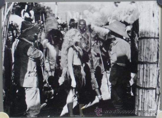 Cine: F8790 EDWINA BOOTH TRADER HORN FOTO B/N ORIGINAL ESPA&Ntilde;OLA 30x40