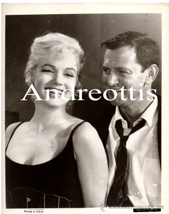 Cine: MARILYN MONROE & TONY RONDALL .EL MULTIMILLONARIO A&Ntilde;O:1960. FOTOGRAFIA ORIGINAL 25 x 20 CON SELLO