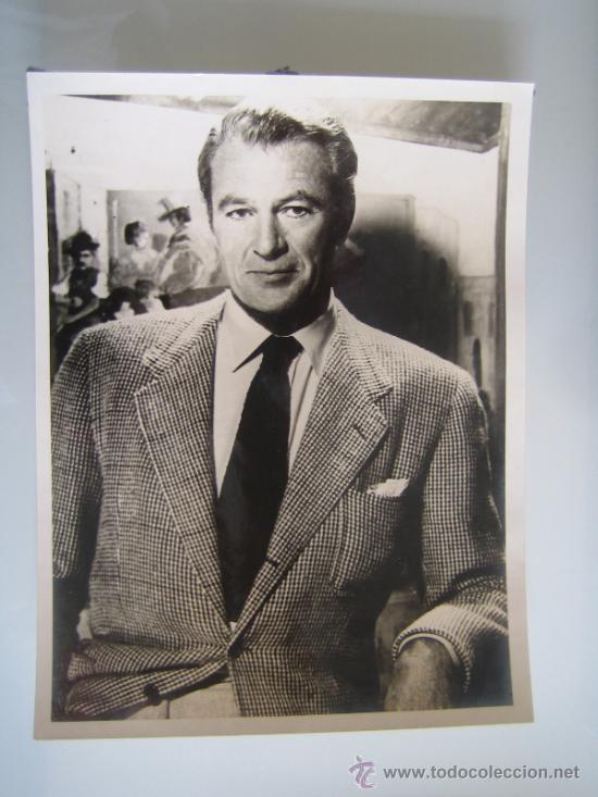 Cine: gary cooper - foto original 18 x 24 cm
