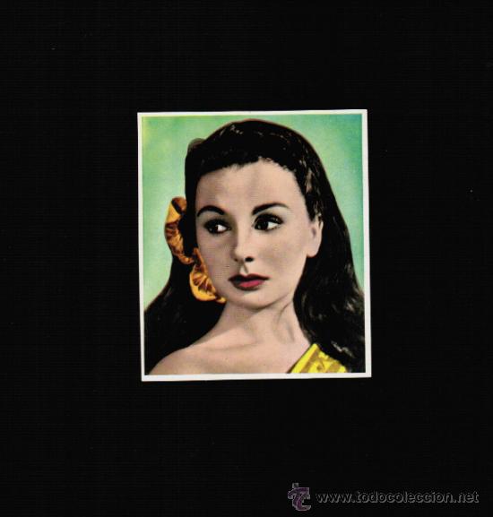 Cine: JEAN SIMMONS - FOTO FICHA CONTRAPORTADA BOLSILIBROS BRUGUERA