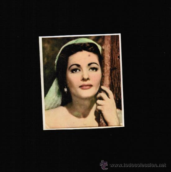 Cine: YVONNE DE CARLO - FOTO FICHA CONTRAPORTADA BOLSILIBROS BRUGUERA