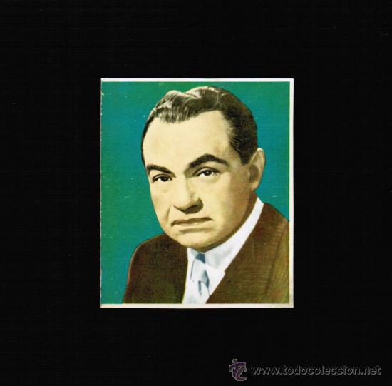 Cine: EDWARD G. ROBINSON - FOTO FICHA CONTRAPORTADA BOLSILIBROS BRUGUERA