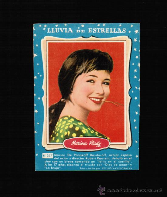 Cine: LLUVIA DE ESTRELLAS - MARINA VLADY - BRUGUERA - CONTRAPORTADAS BOLSILIBROS