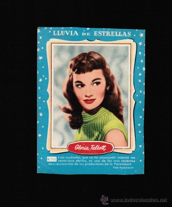 Cine: LLUVIA DE ESTRELLAS N&ordm; 111 - GLORIA TALBOTT - BRUGUERA - CONTRAPORTADAS BOLSILIBROS