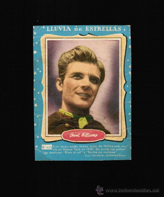 Cine: LLUVIA DE ESTRELLAS N&ordm; 425 - GRANT WILLIAMS - CONTRAPORTADAS BOLSILIBROS