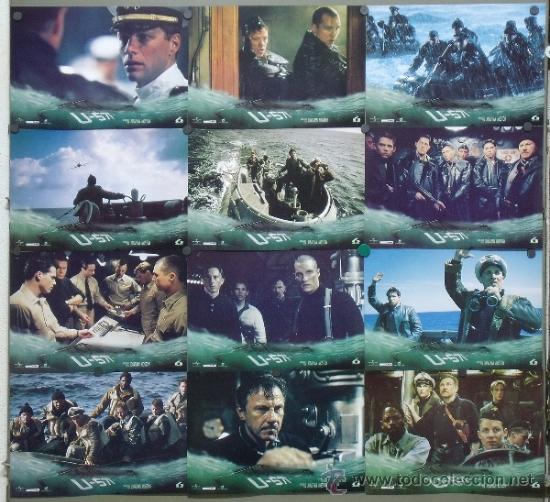 Cinema: OZ05 U-571 HARVEY KEYTEL JON BON JOVI SET COMPLETO 12 FOTOCROMOS ORIGINAL ESTRENO