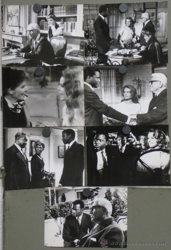 Cine: F8799 ADIVINA QUIEN VIENE ESTA NOCHE KATHARINE HEPBURN SPENCER TRACY 7 FOTOS ORIG B/N ESPA&Ntilde;OLAS